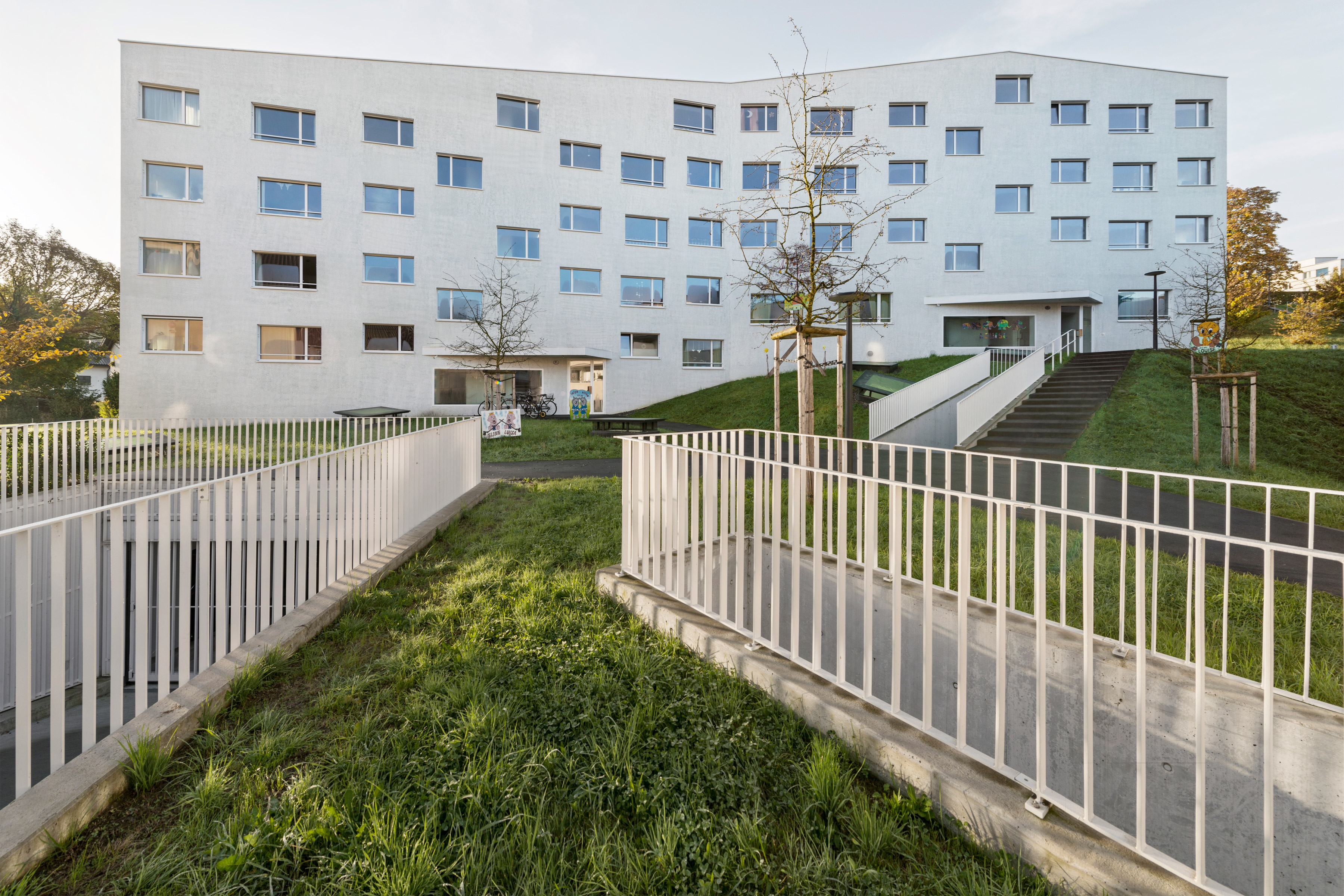 Architecture photo about EBG apartments Geissenstein Luzern