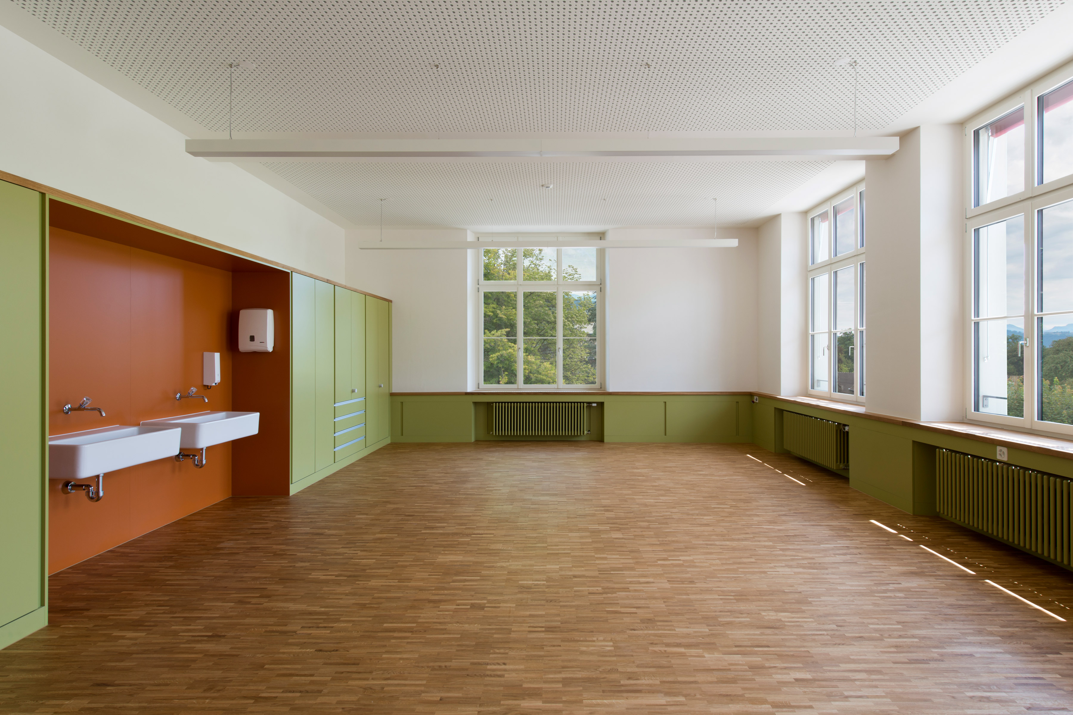 Architecture photo about Kirchbühl school Kriens Luzern